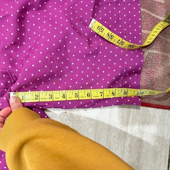 Vintage Gap High Waisted Purple Polka Dot Trouser Shorts Faux Skirt Size 11/12 - Picture 8 of 10